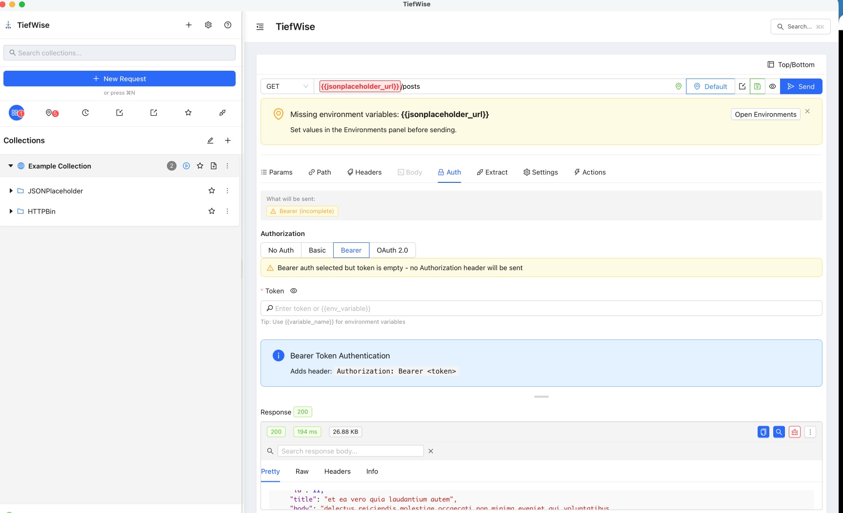 TiefWise Authentication